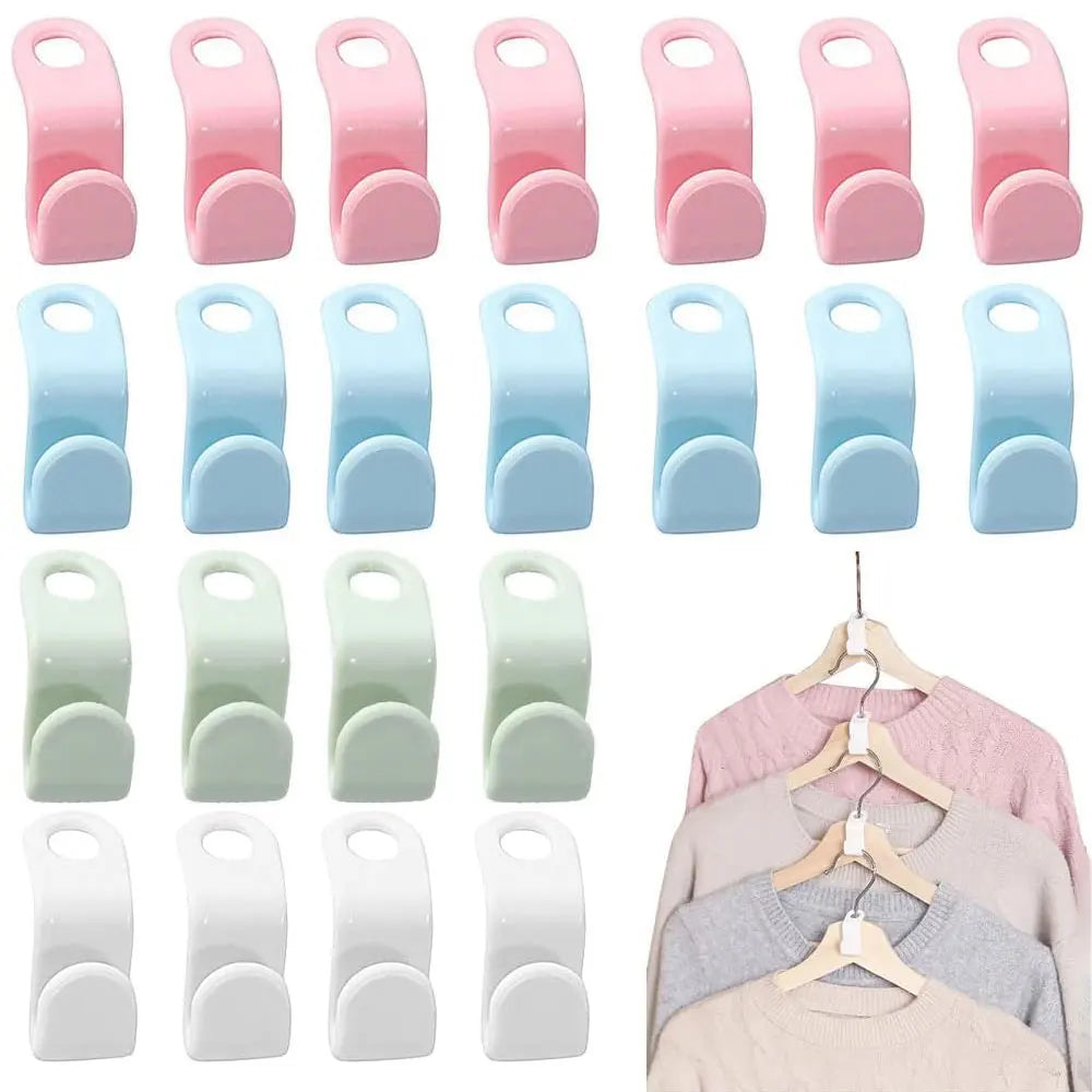 10Pcs Clothes Hanger Connector Hooks Magic Heavy Duty Cascading Connection Space Saving Extenders Clips For Organizer Closet