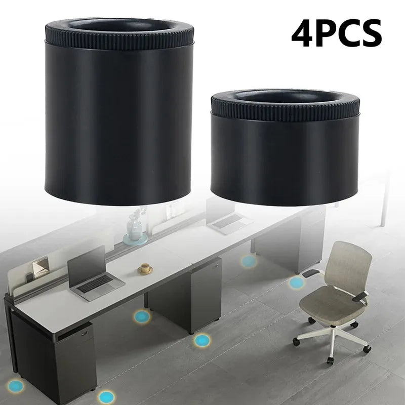 4Pcs Heavy Duty Sofa Cabinet Feet Leg Lift Furniture Extra Raiser Stand ABS Round Adjustable Furniture Accessories