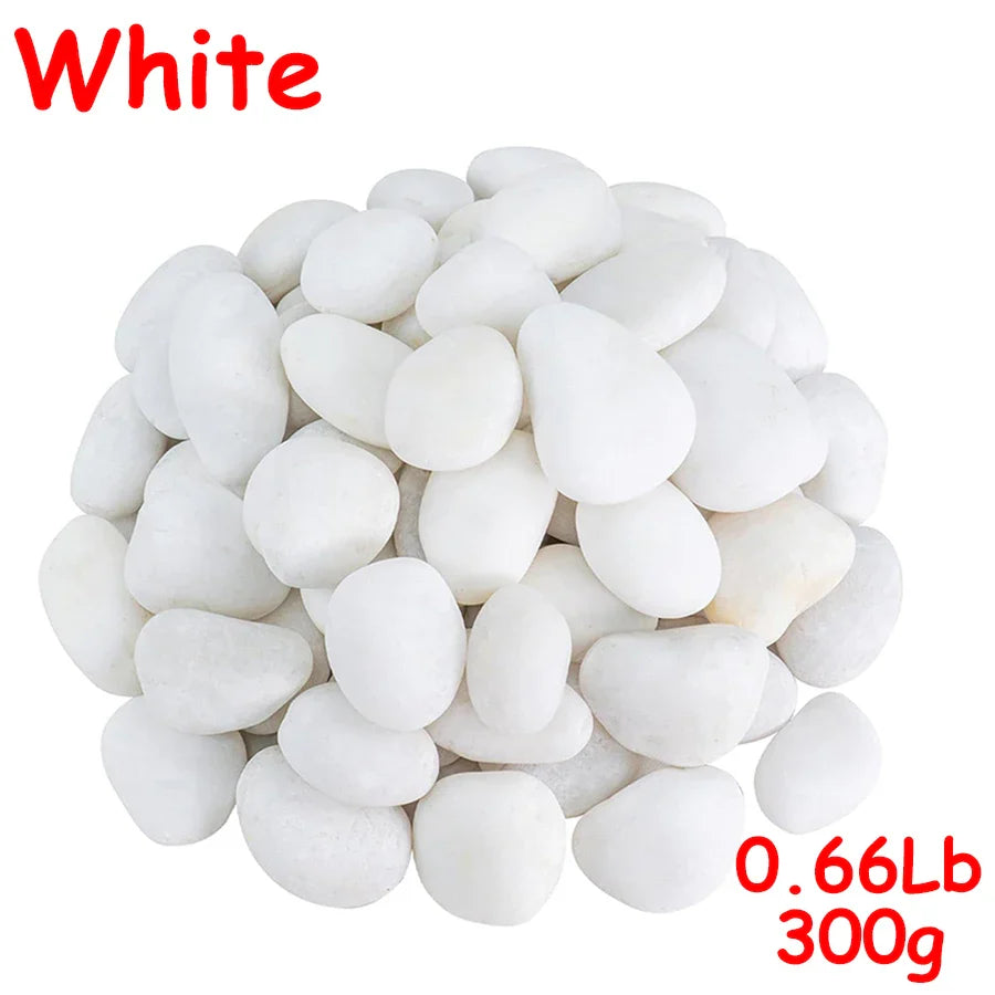 0.66Lb High Polished Natural Pebbles for Fish Tank Aquarium, Plant Vases, Courtyard Garden Landscape & Horticultural Decoration