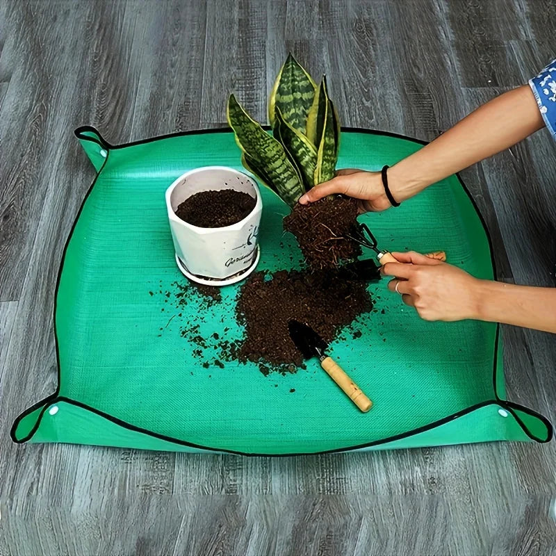 1pcs Planting Mat Gardening Potting Pad Foldable Garden Plant Flower Pot Transplanting Waterproof Mats