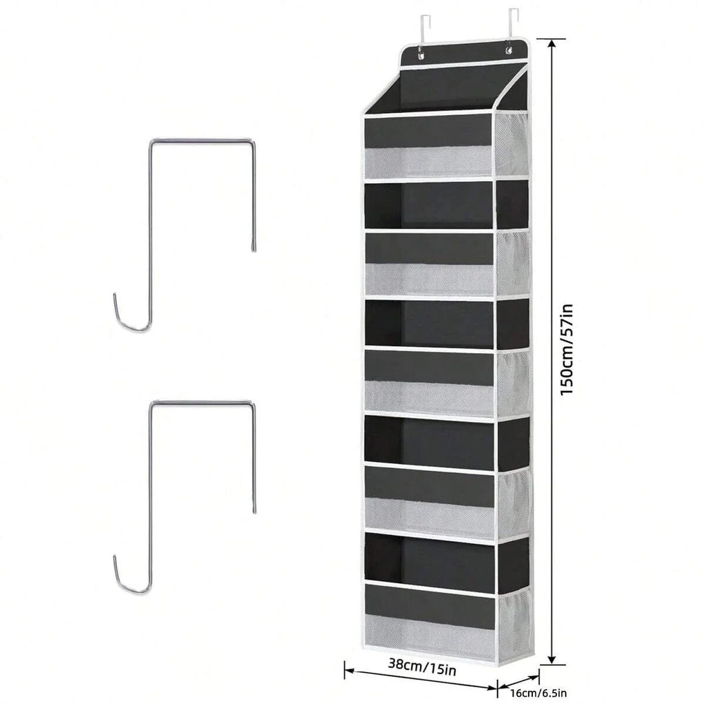 5 Layer Hanging Organizer Over The Door Organizer Hanging Storage With 5 Mesh Pockets For Pantry Bathroom Bedroom Kitchen Dorm