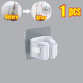 Self-adhesive Mop Holder Broom Stand Wall Mounted Mop Support Sweeping Brush Hook Storage Organizer Bathroom Kitchen Accessories